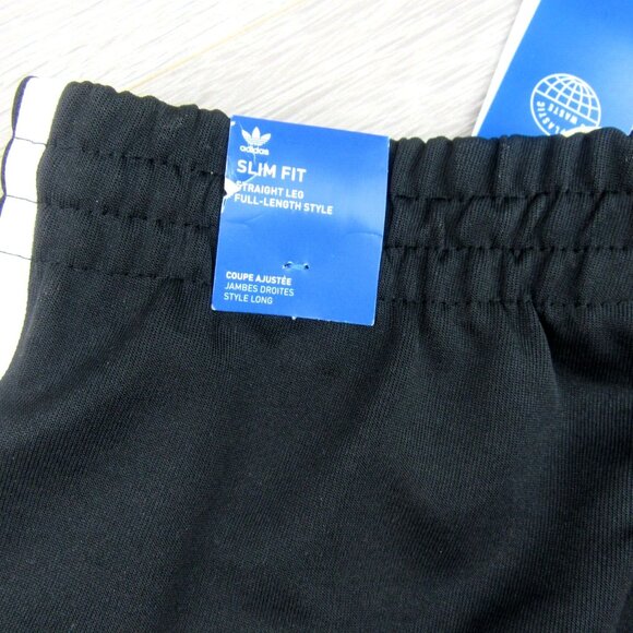 Adidas Originals Adicolor 3 Stripes Track Pants Mens Size Small Black NEW - Picture 6 of 14